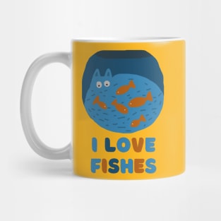 FISH IN CAT TANK Mug